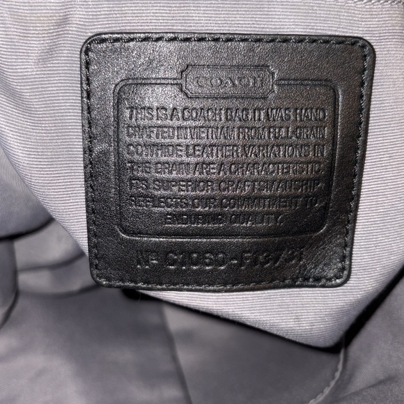 Coach SoHo pleated hobo/shoulder bag  thick leather black vintage Crescent shape - Picture 6 of 17